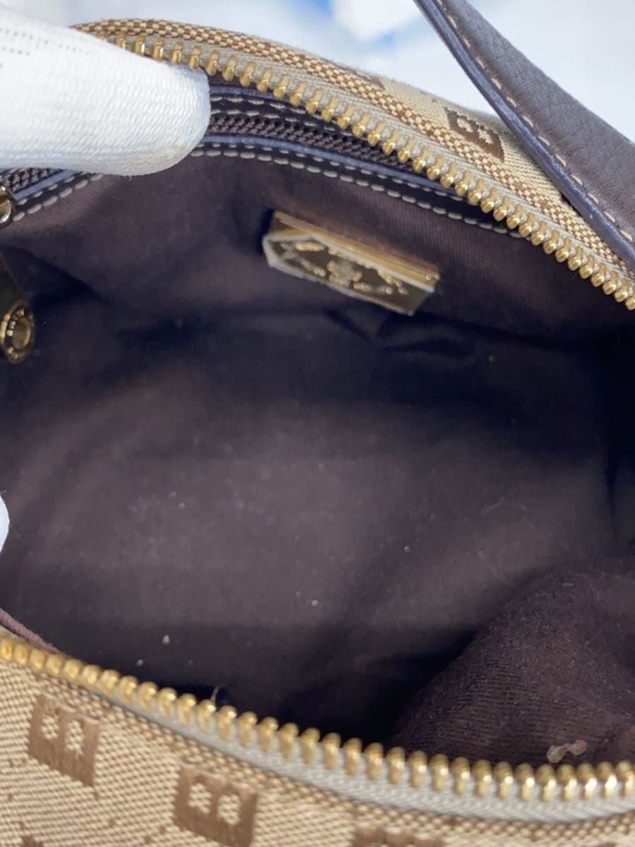 BALLY Handbag Canvas BEG All Over Pattern 6