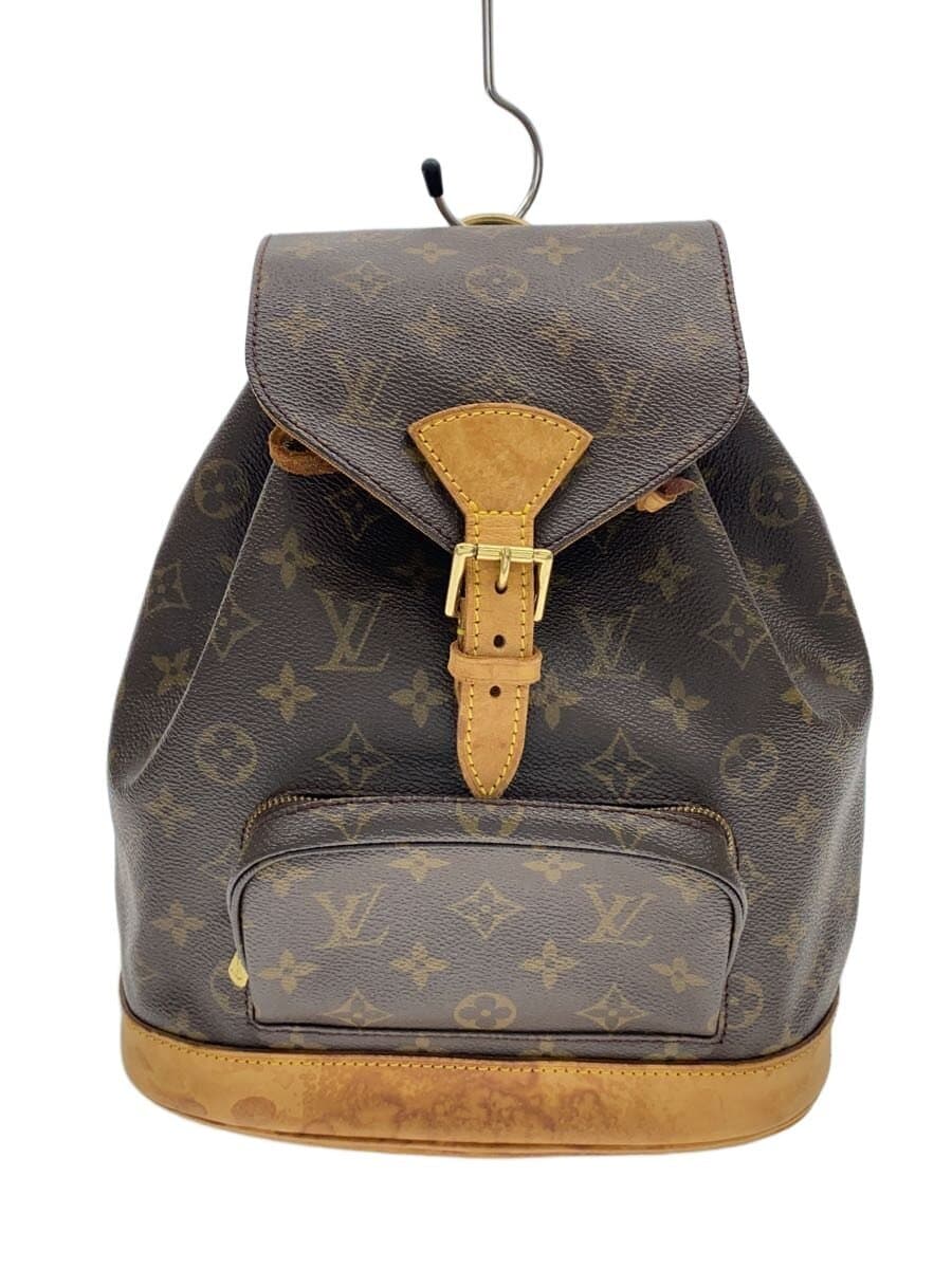 LOUIS VUITTON Montsouris MM_Monogram Canvas PVC BRW All Over Pattern