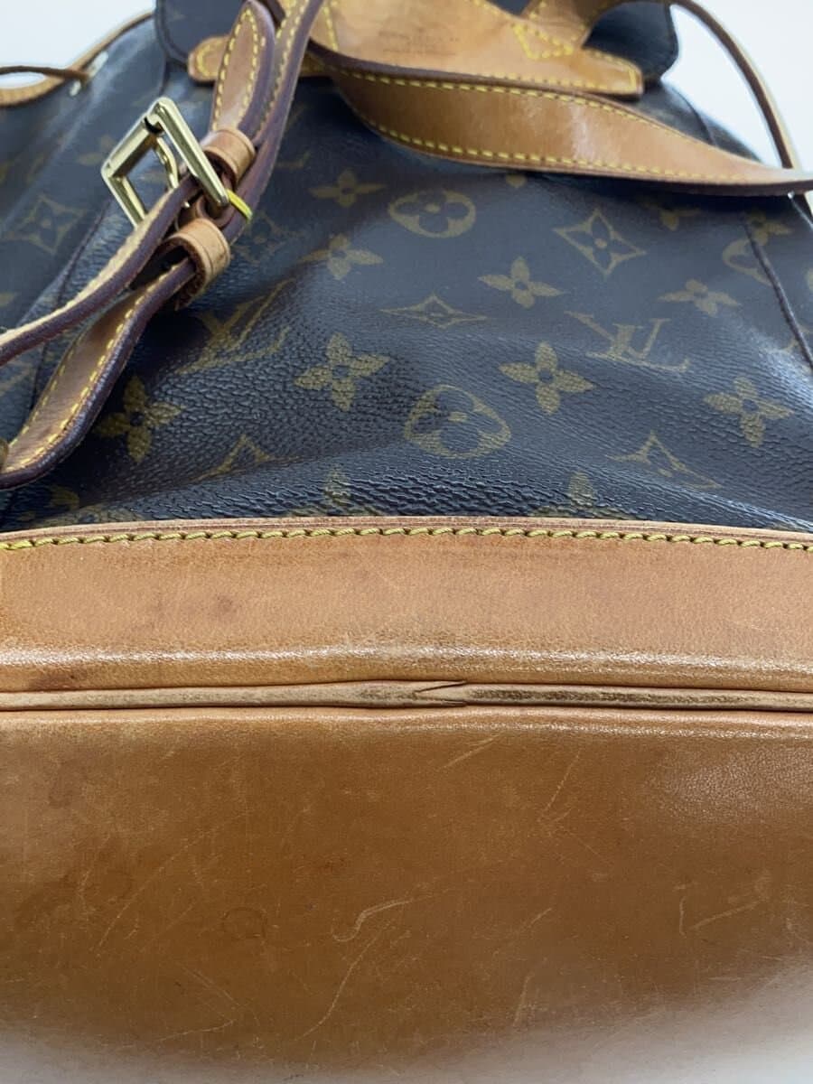LOUIS VUITTON Montsouris MM_Monogram Canvas PVC BRW All Over Pattern 9
