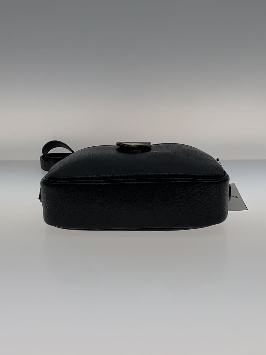 YVES SAINT LAURENT shoulder bag leather black plain 4