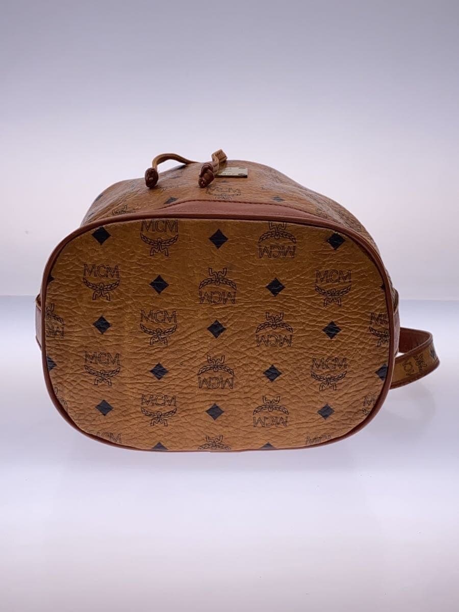 MCM shoulder bag leather BRW all-over pattern signs of use 4