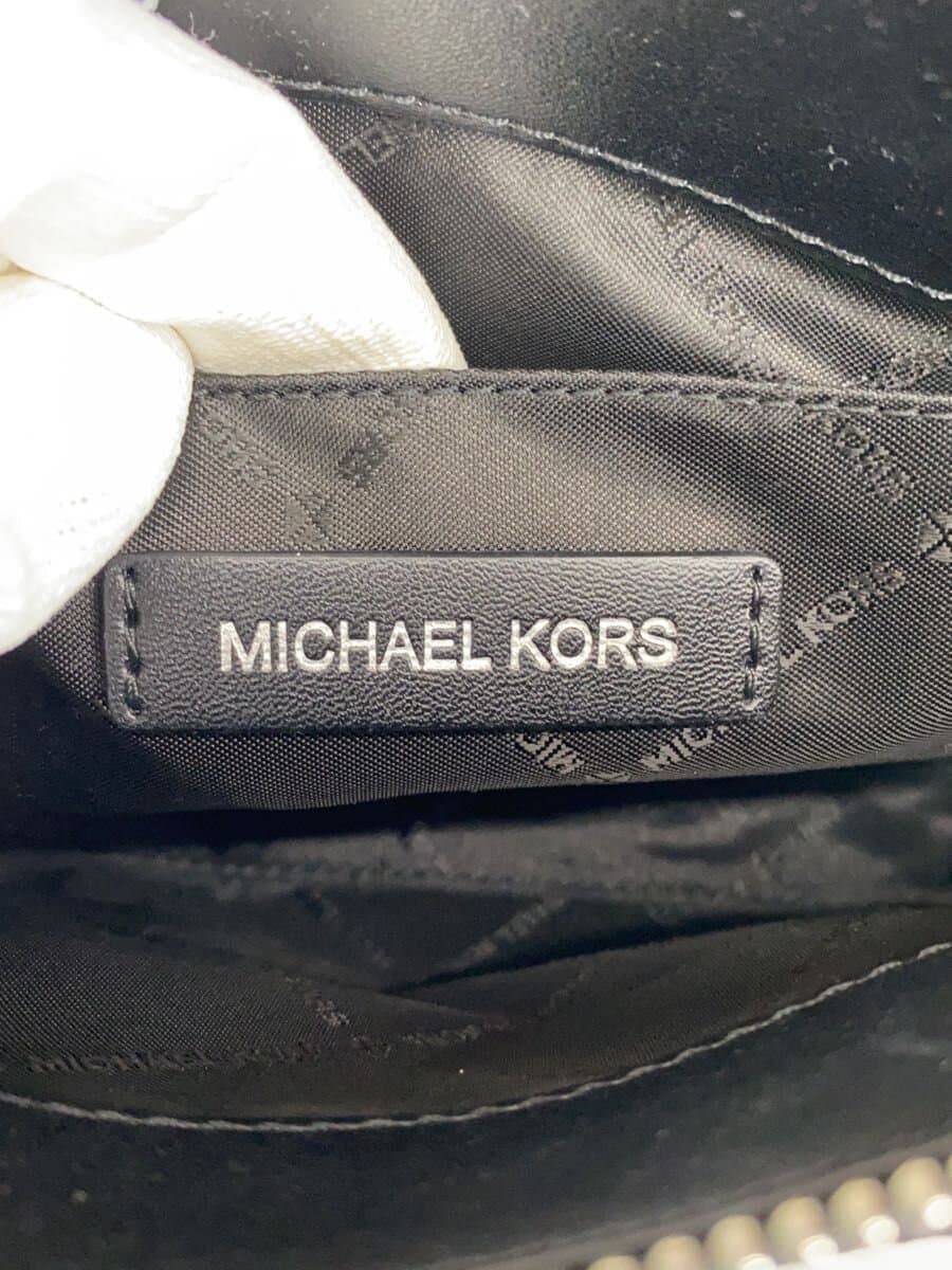 MICHAEL KORS Shoulder Bag Leather Black Solid 2WAY 7