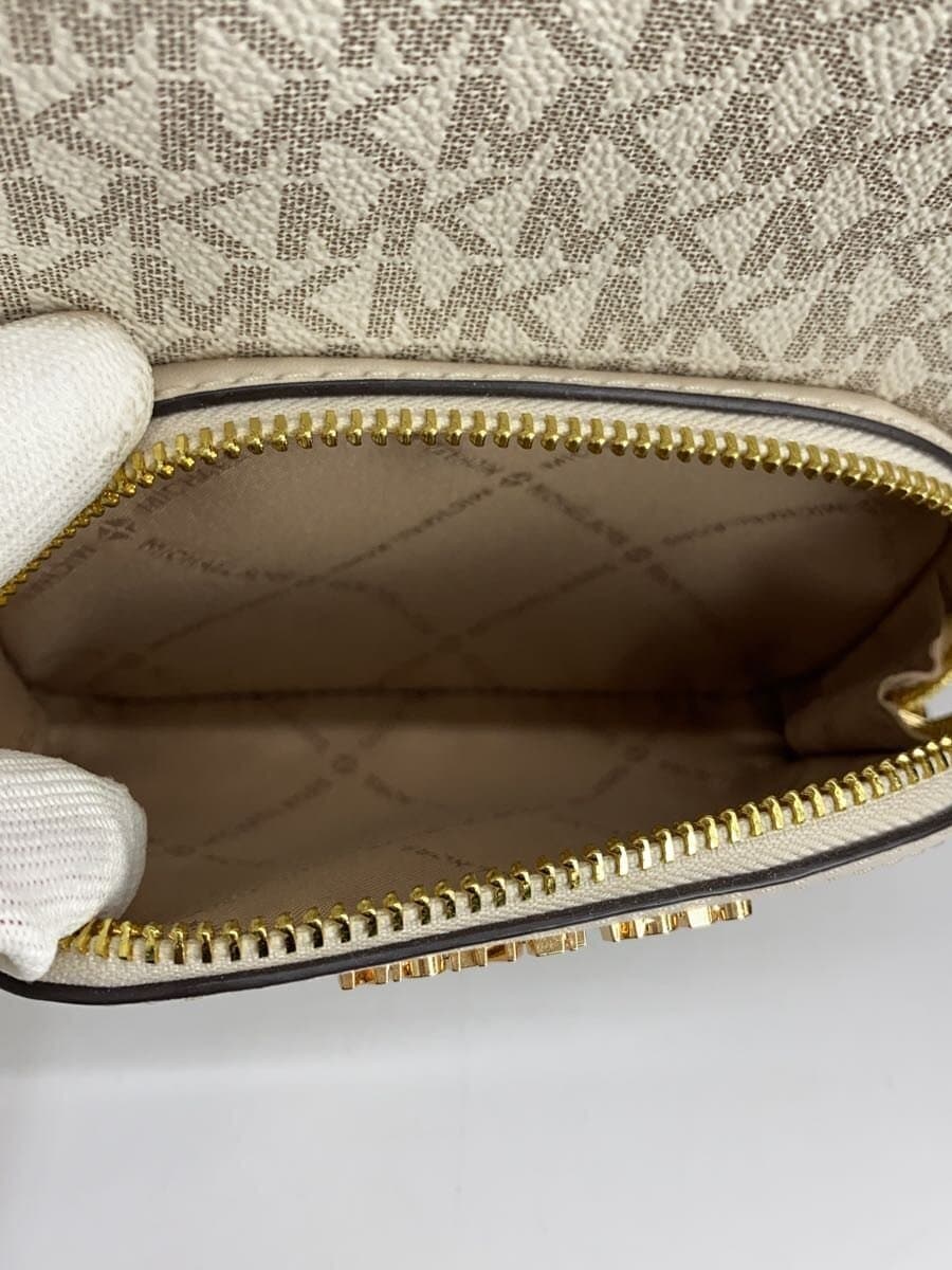 MICHAEL KORS Backpack PVC White All-over pattern 8