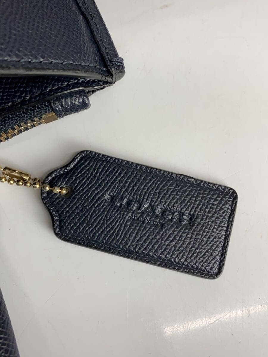 COACH Shoulder Bag Leather NVY F14928 8