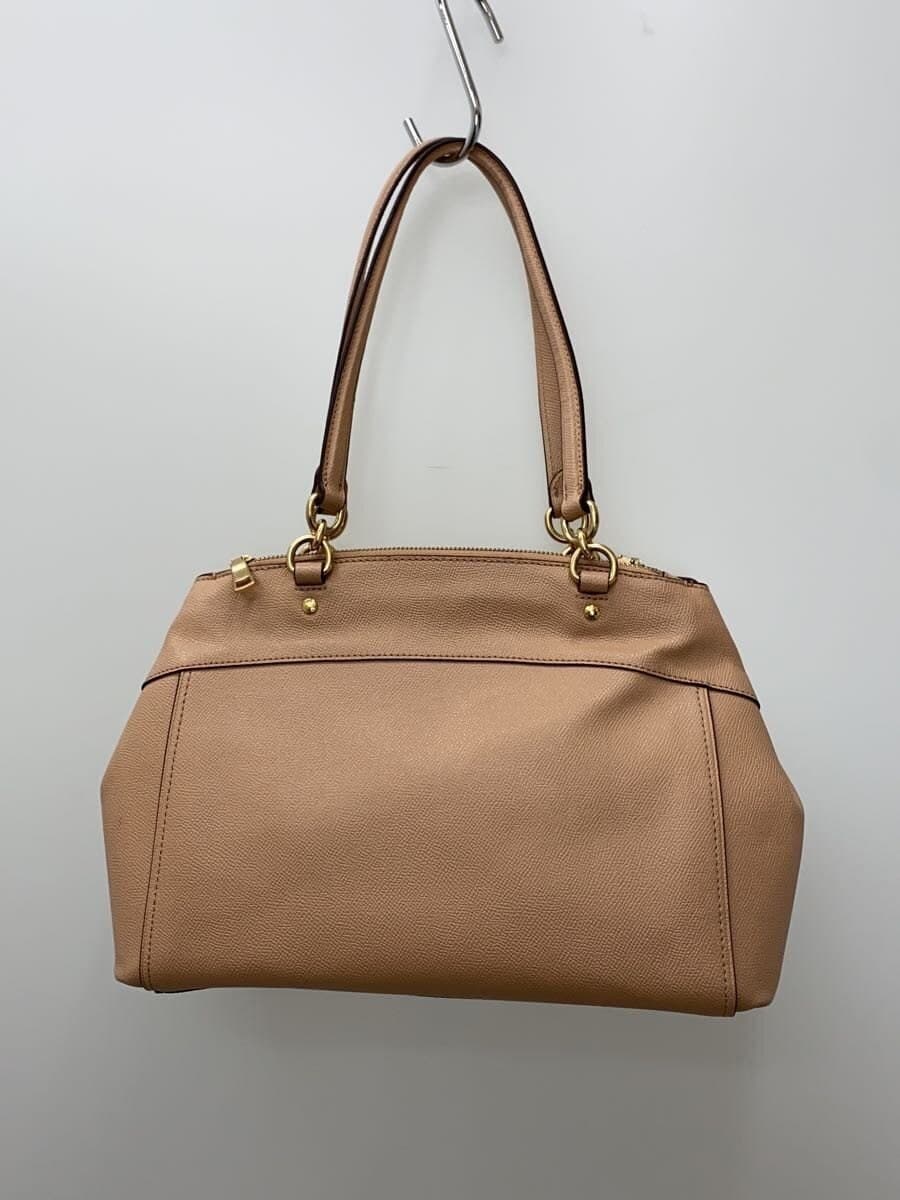 COACH Shoulder Bag Leather BEG F25397 3