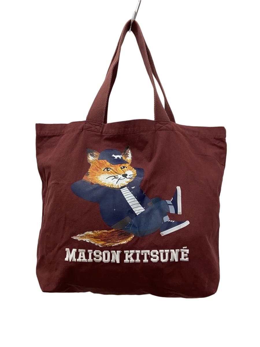 MAISON KITSUNE Tote Bag Cotton BRW Print JU05002WW0008