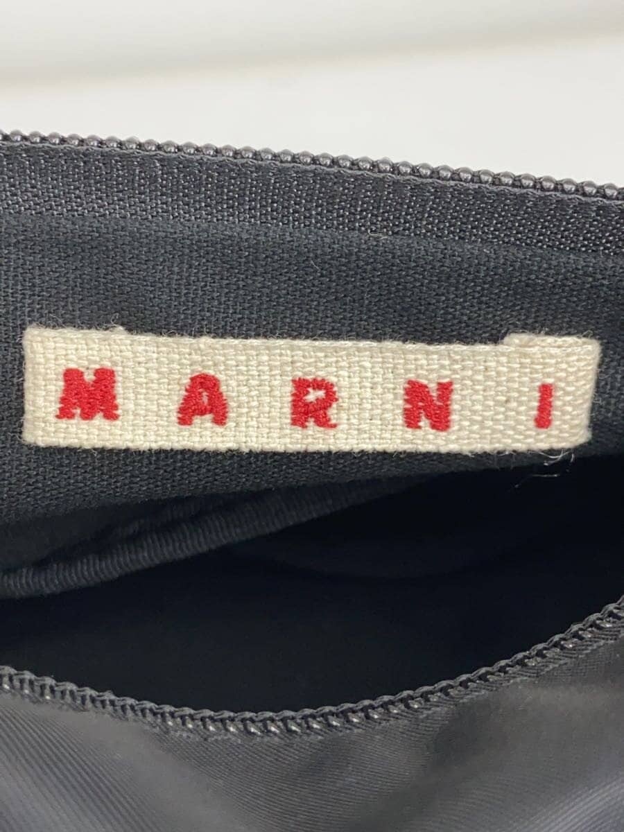 MARNI Shoulder Bag Nylon Black Solid M01634 5