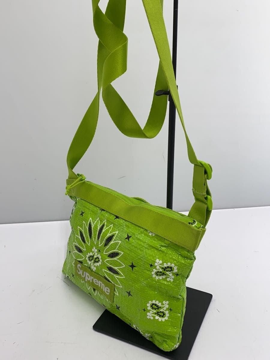 Supreme21SS BANDANA TARP SIDE BAG Shoulder Bag PVC GRN All Over Pattern 2