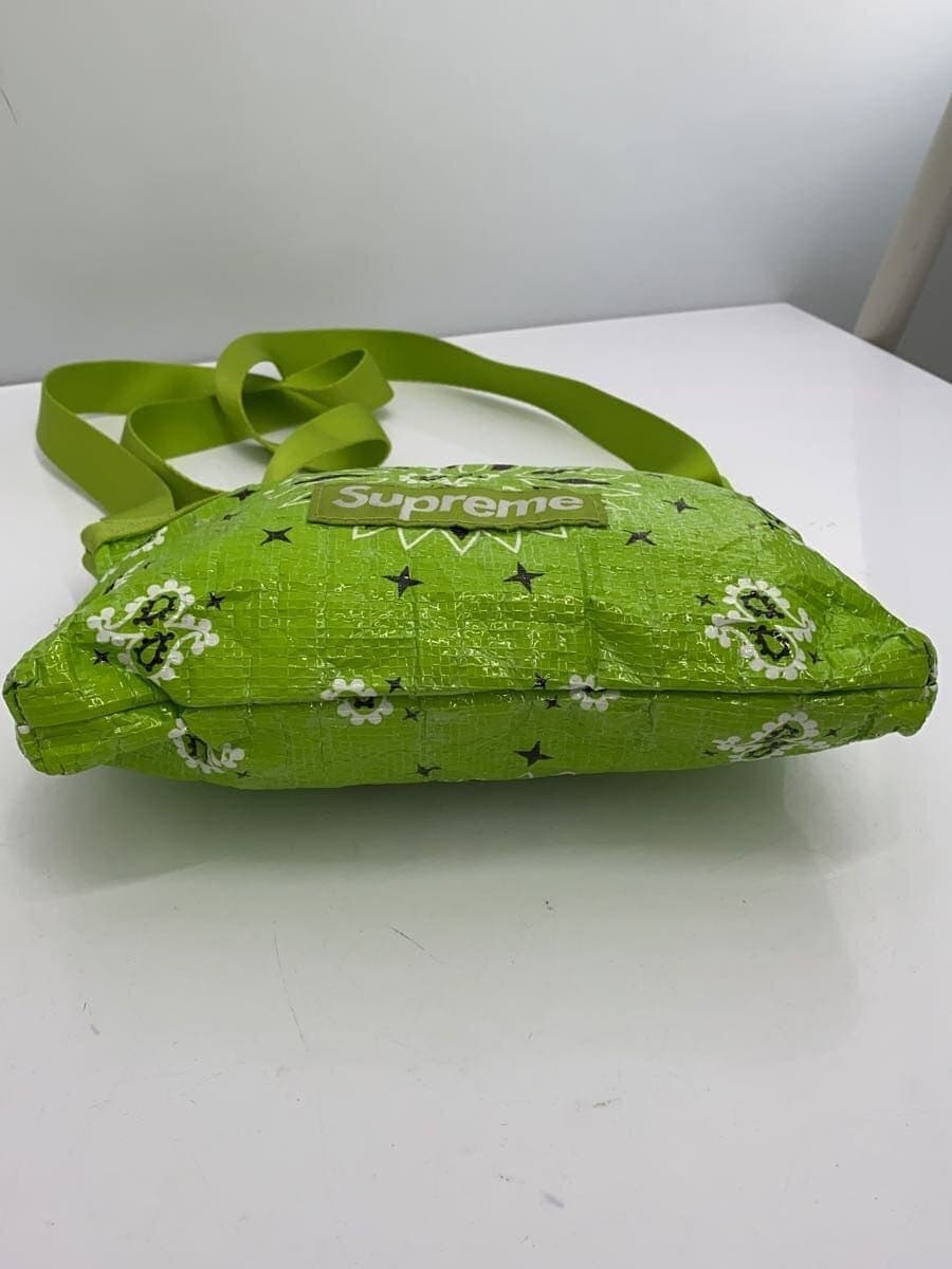 Supreme21SS BANDANA TARP SIDE BAG Shoulder Bag PVC GRN All Over Pattern 4