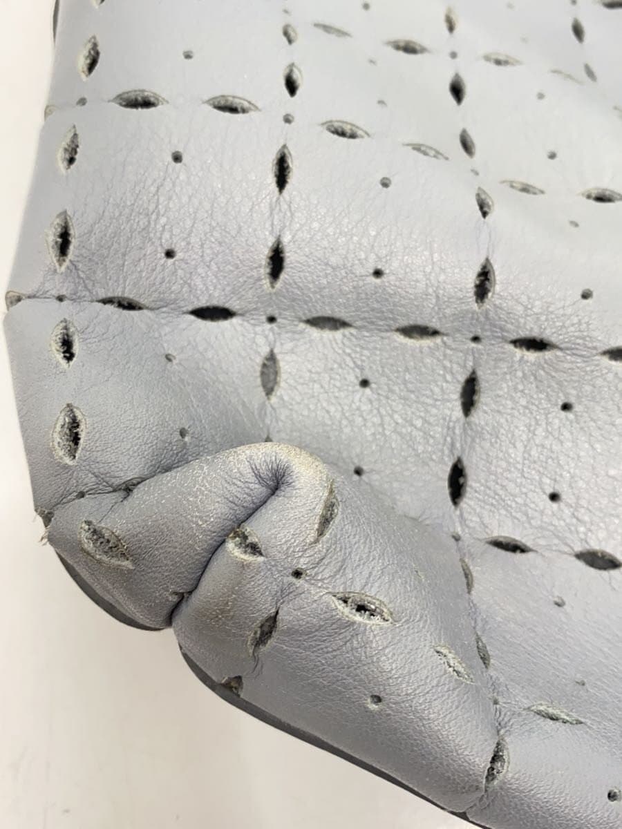 MIU MIUCUTWORK LEATHER PUNCHING TOTEBAG 6