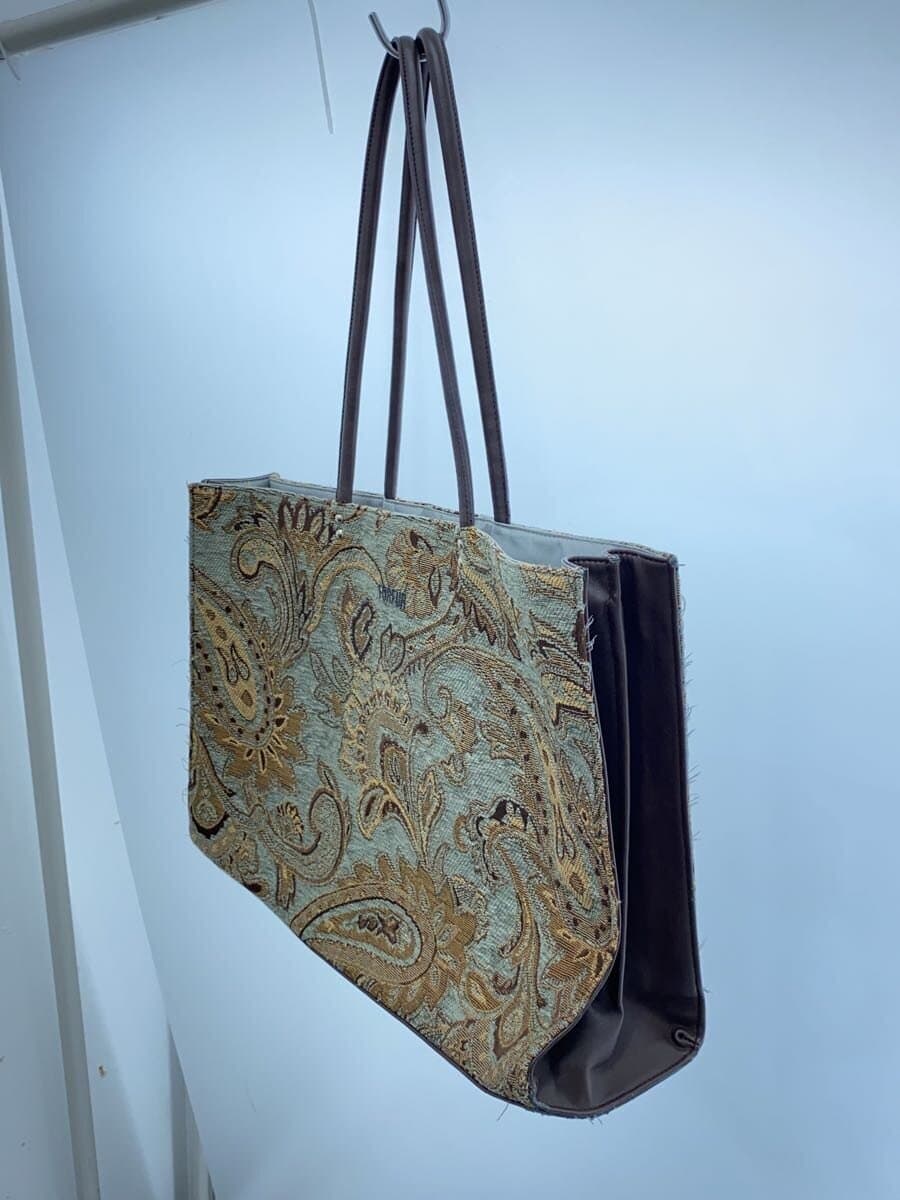 furfur Daily Tote Bag Paisley Pattern Tote Bag Canvas Multicolor All Over Pattern 2