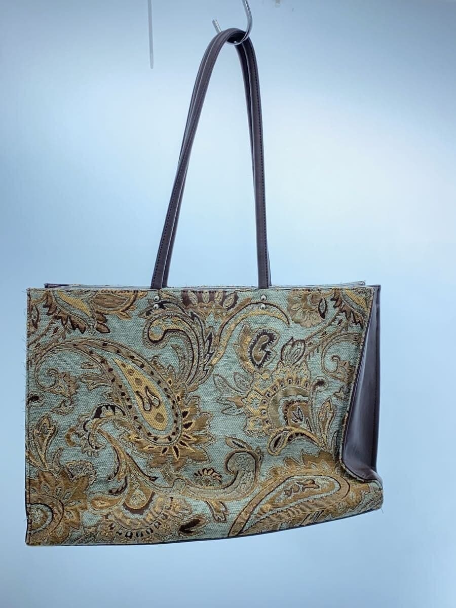 furfur Daily Tote Bag Paisley Pattern Tote Bag Canvas Multicolor All Over Pattern 3