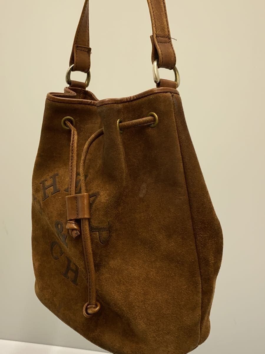 MOSCHINO CHEAP & CHIC Shoulder Bag Suede BRW 2