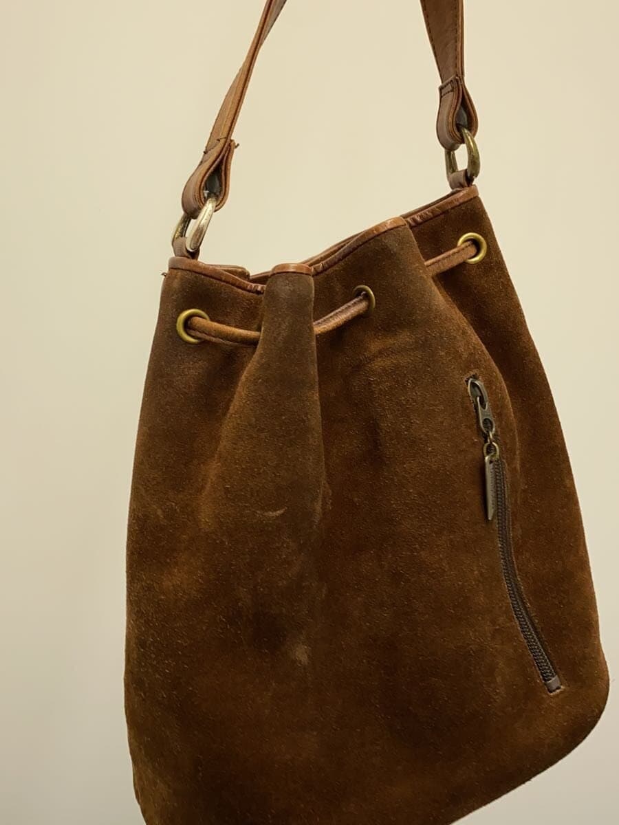 MOSCHINO CHEAP & CHIC Shoulder Bag Suede BRW 3