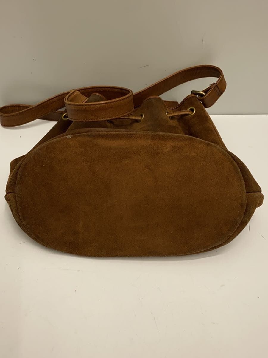 MOSCHINO CHEAP & CHIC Shoulder Bag Suede BRW 4