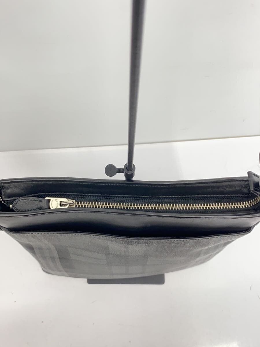 COACH Shoulder Bag Leather BLK Check F55070 4
