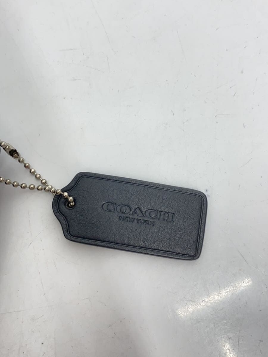 COACH Shoulder Bag Leather BLK Check F55070 8