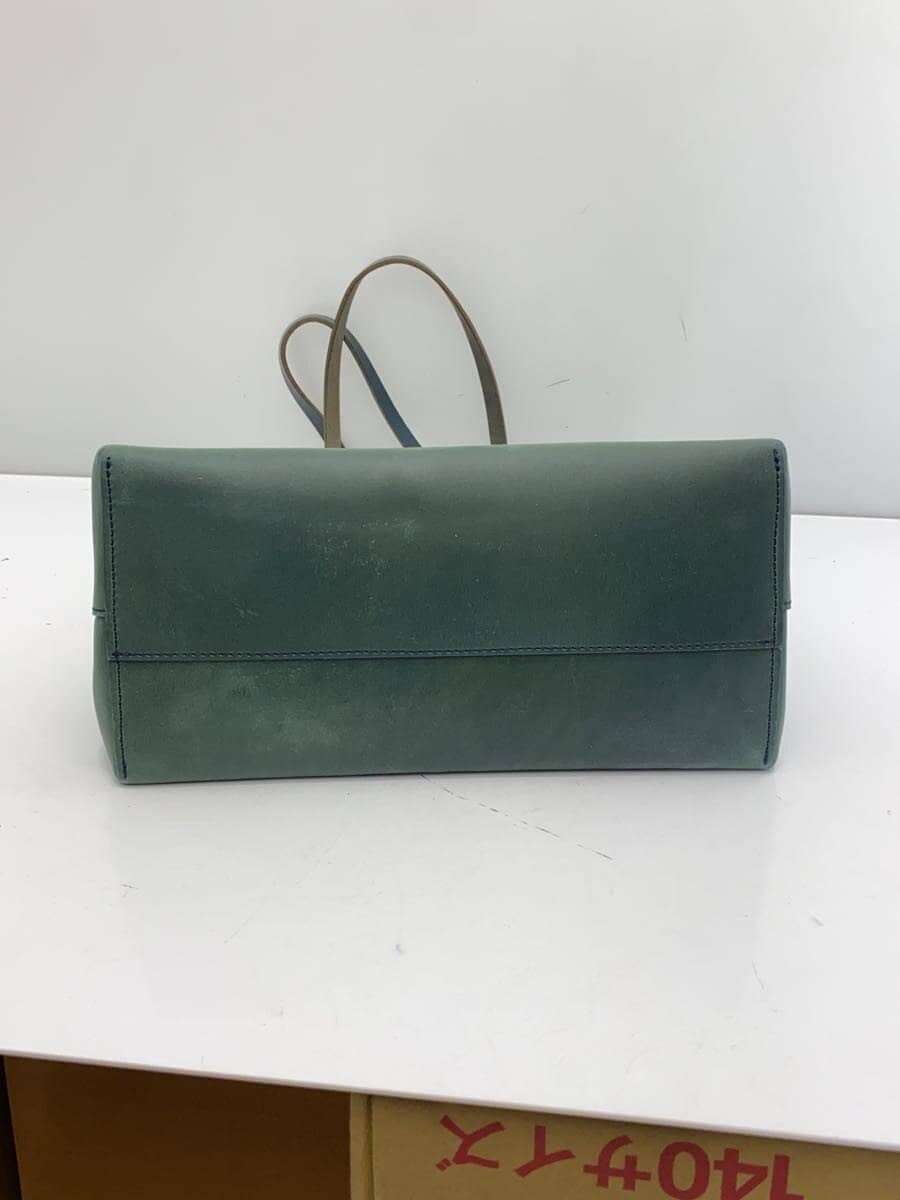 SLOW&CO Tote Bag Leather GRN 3