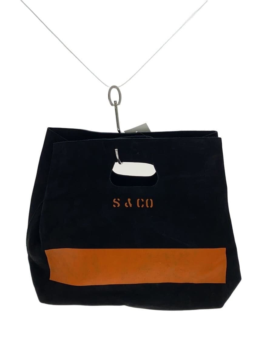 SLOW&CO shopper tote bag -- BLK