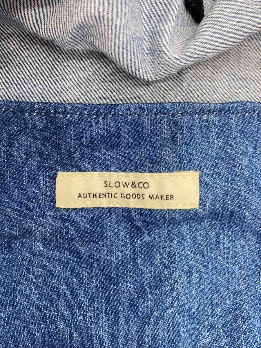 SLOW&CO Shoulder Bag Denim NVY Solid Color 4