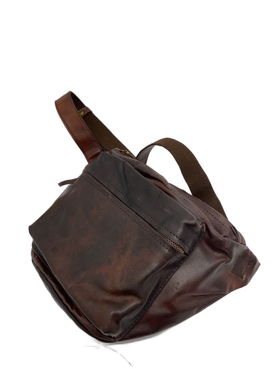 SLOW shoulder bag leather BRW plain 2