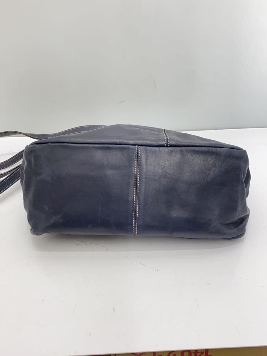 MAX MARA shoulder bag leather NVY solid color 3