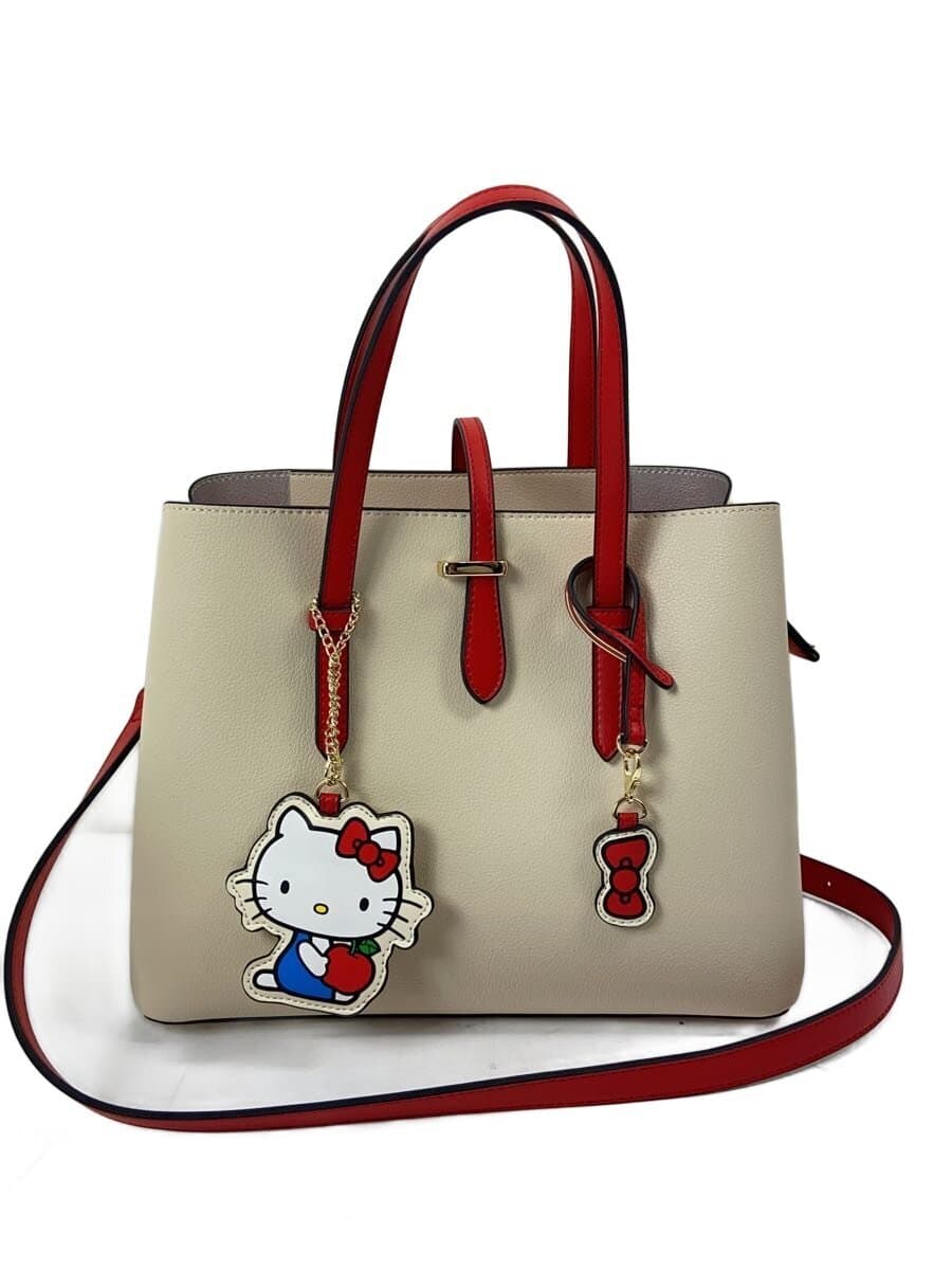 RODE SKO Hello Kitty Sanrio Characters Charm Bag Tote Bag Faux Leather