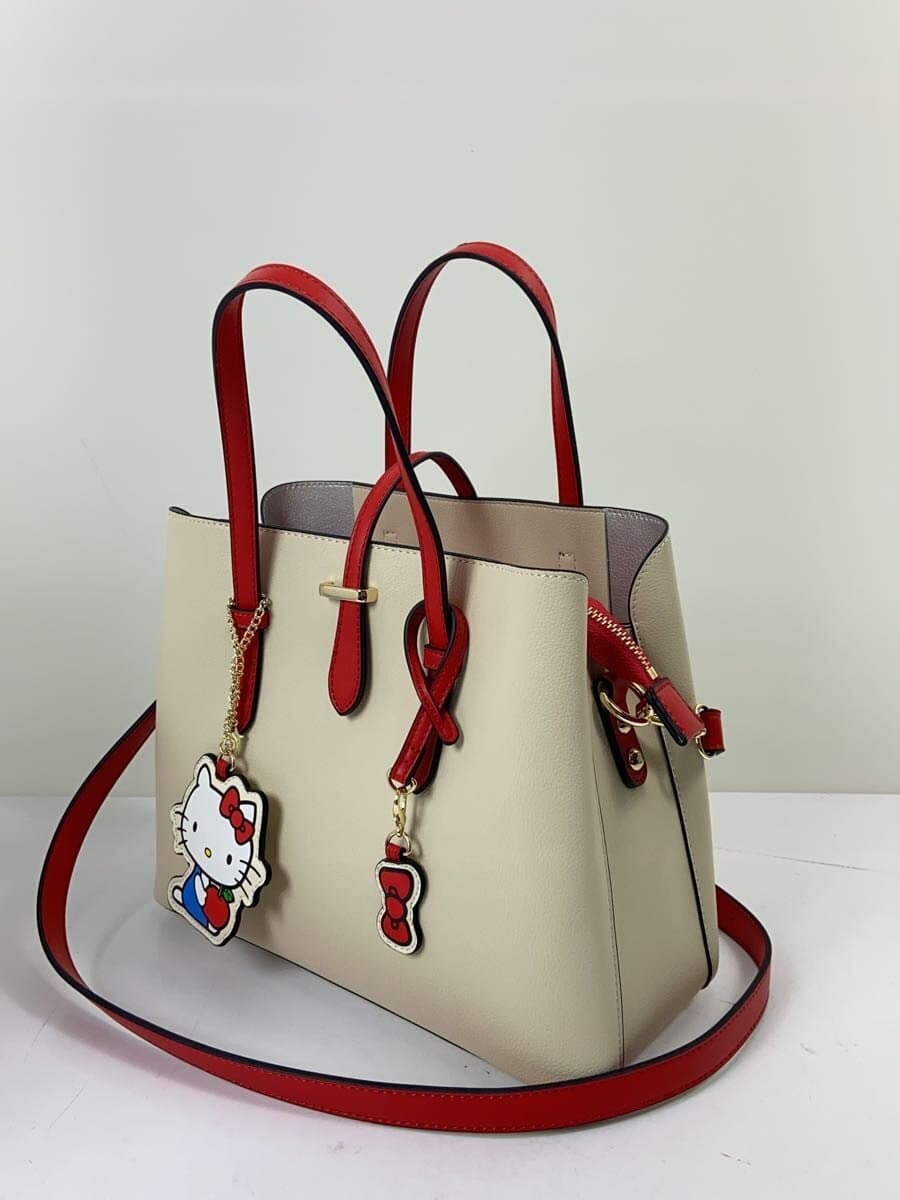 RODE SKO Hello Kitty Sanrio Characters Charm Bag Tote Bag Faux Leather 2