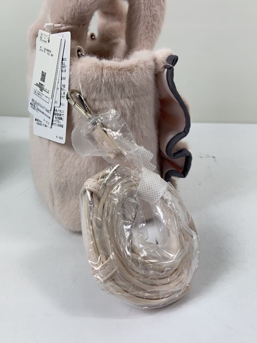 JILLSTUART With Tag Frill Tote Mini Faux Fur Tote Bag Faux Fur WHT Solid 125-528 7