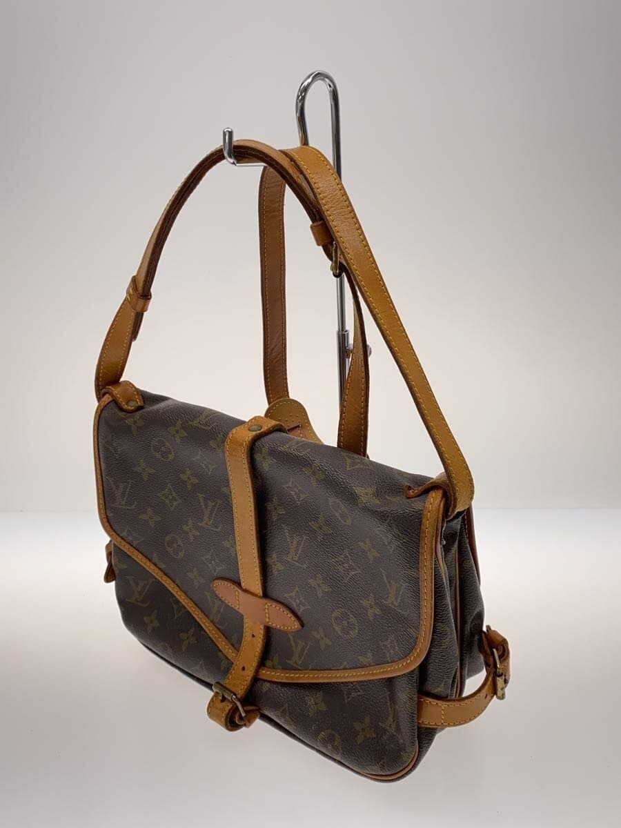 LOUIS VUITTON1)Saumur 30_Monogram Canvas PVC BRW 2
