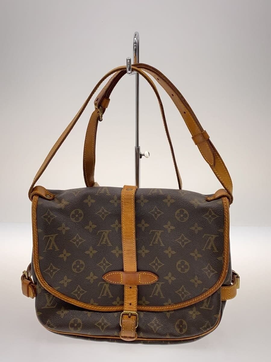 LOUIS VUITTON1)Saumur 30_Monogram Canvas PVC BRW 3