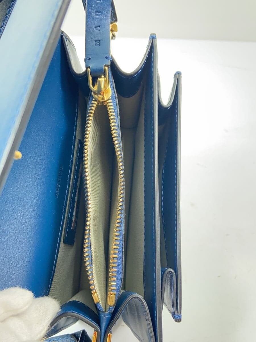 MARNI Shoulder Bag Leather BLU Solid SBMPS01U00 6