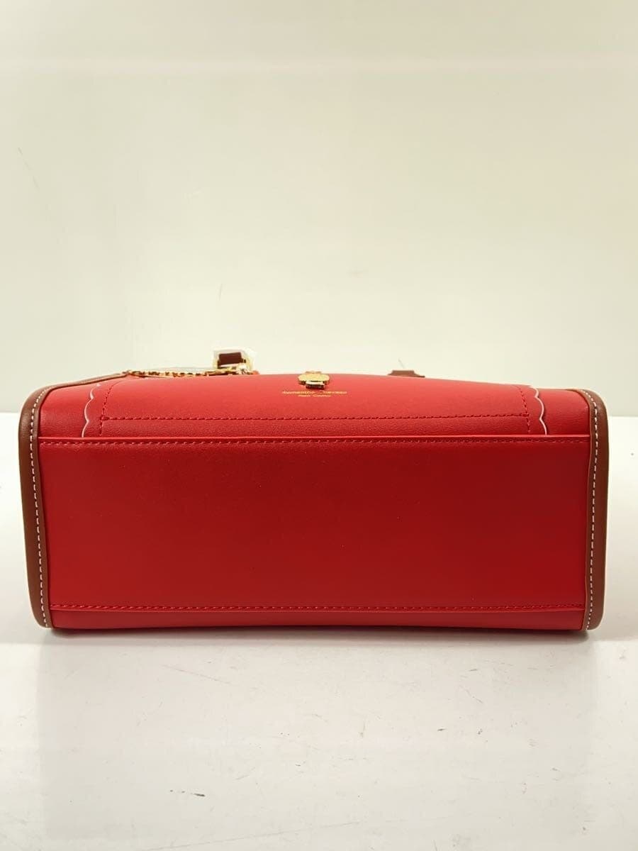 Samantha Thavasa With Tag 「Monchhichi 」Collection Bag Charm Handbag Faux Leather RED 4