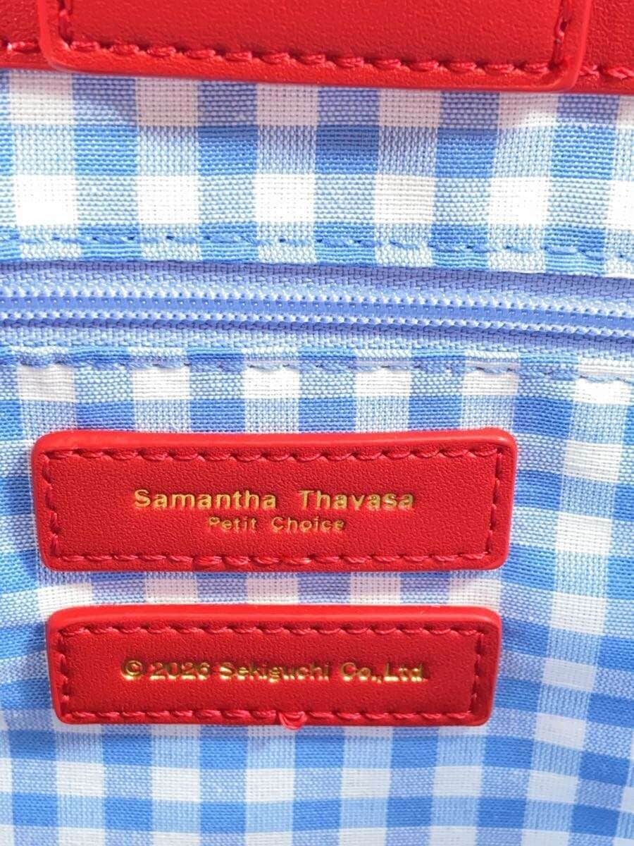 Samantha Thavasa With Tag 「Monchhichi 」Collection Bag Charm Handbag Faux Leather RED 5