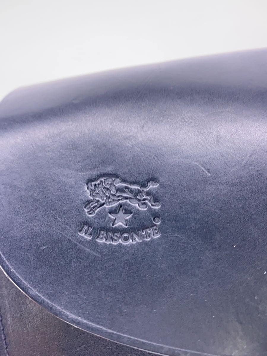 IL BISONTE Shoulder Bag Leather BLK Solid 5