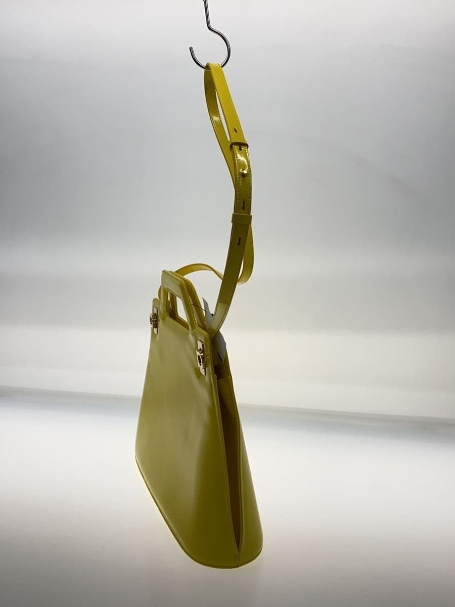 Salvatore Ferragamo shoulder bag leather YLW 2