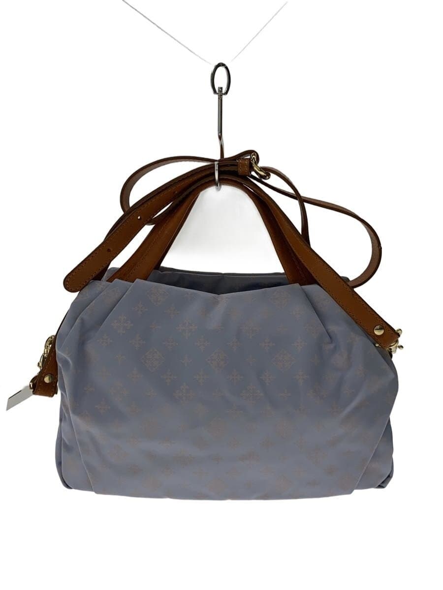 russet Shoulder Bag Nylon BLU All Over Pattern