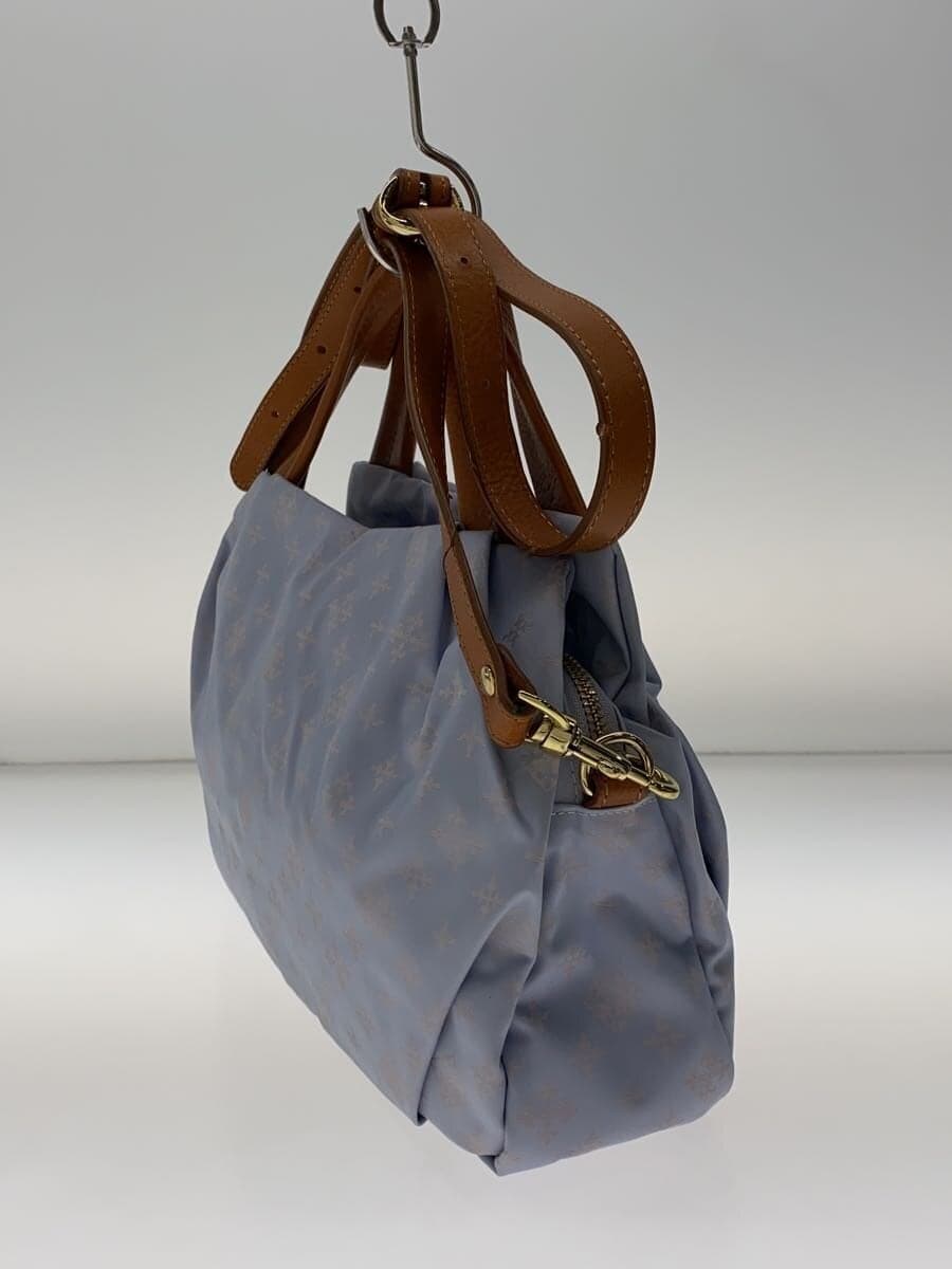 russet Shoulder Bag Nylon BLU All Over Pattern 2