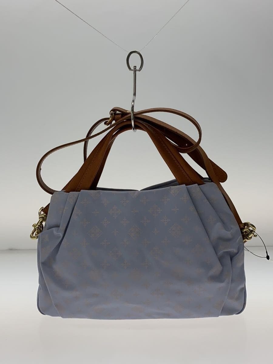russet Shoulder Bag Nylon BLU All Over Pattern 3