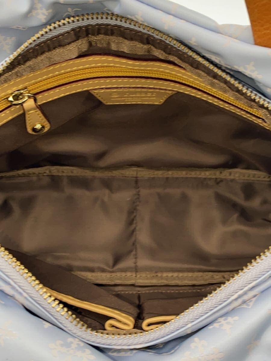 russet Shoulder Bag Nylon BLU All Over Pattern 6