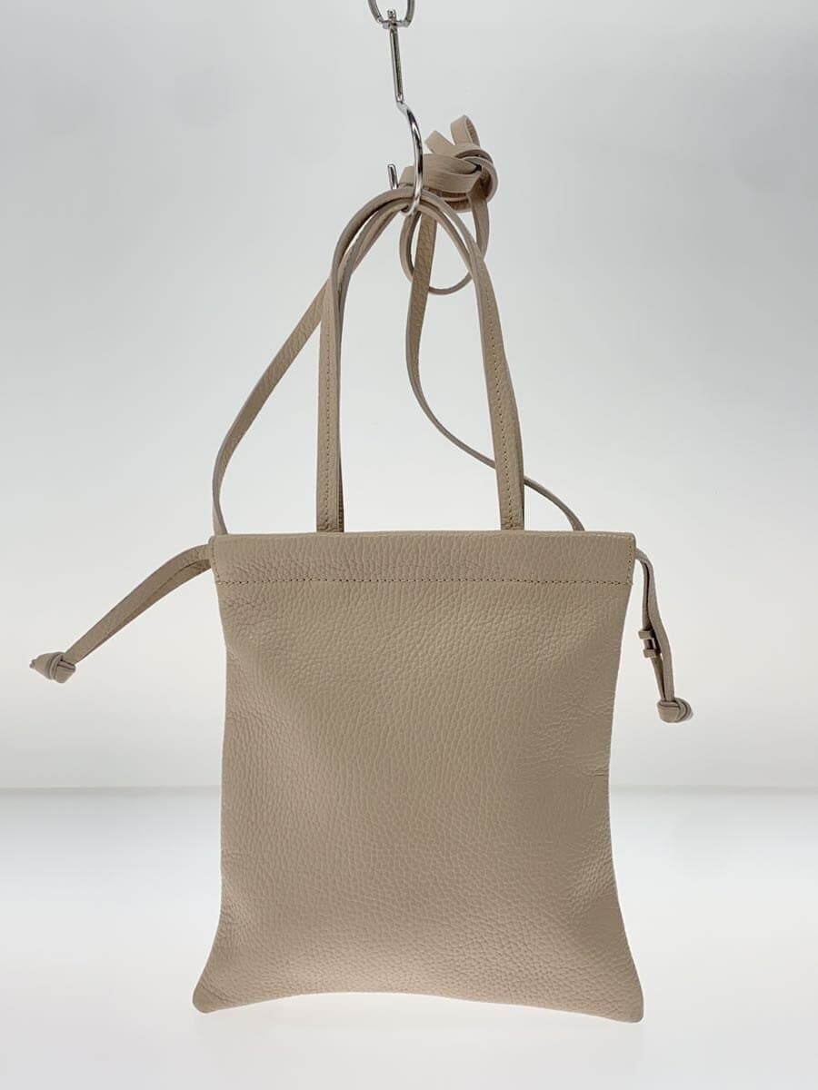 IACUCCI Shoulder Bag Leather BEG 3