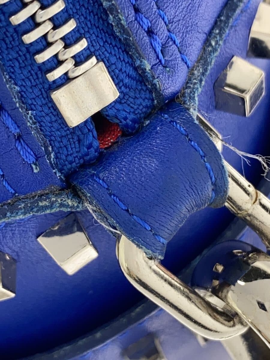 JACQUES LE CORRE Shoulder Bag Leather BLU Solid 9