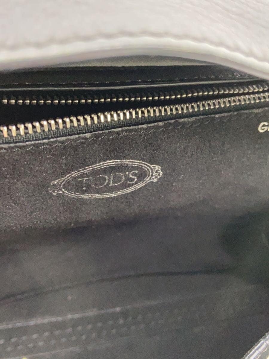 TOD’S Handbag Leather GRY 6