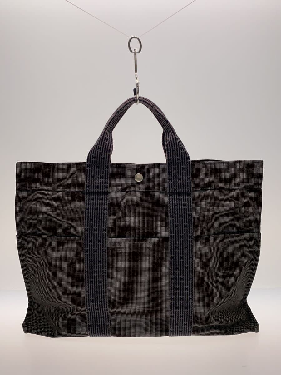 HERMES tote bag polyester GRY 3