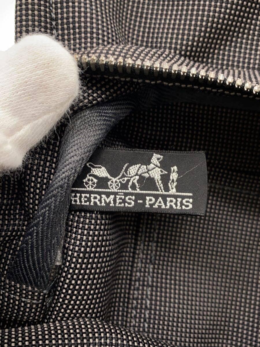 HERMES tote bag polyester GRY 5