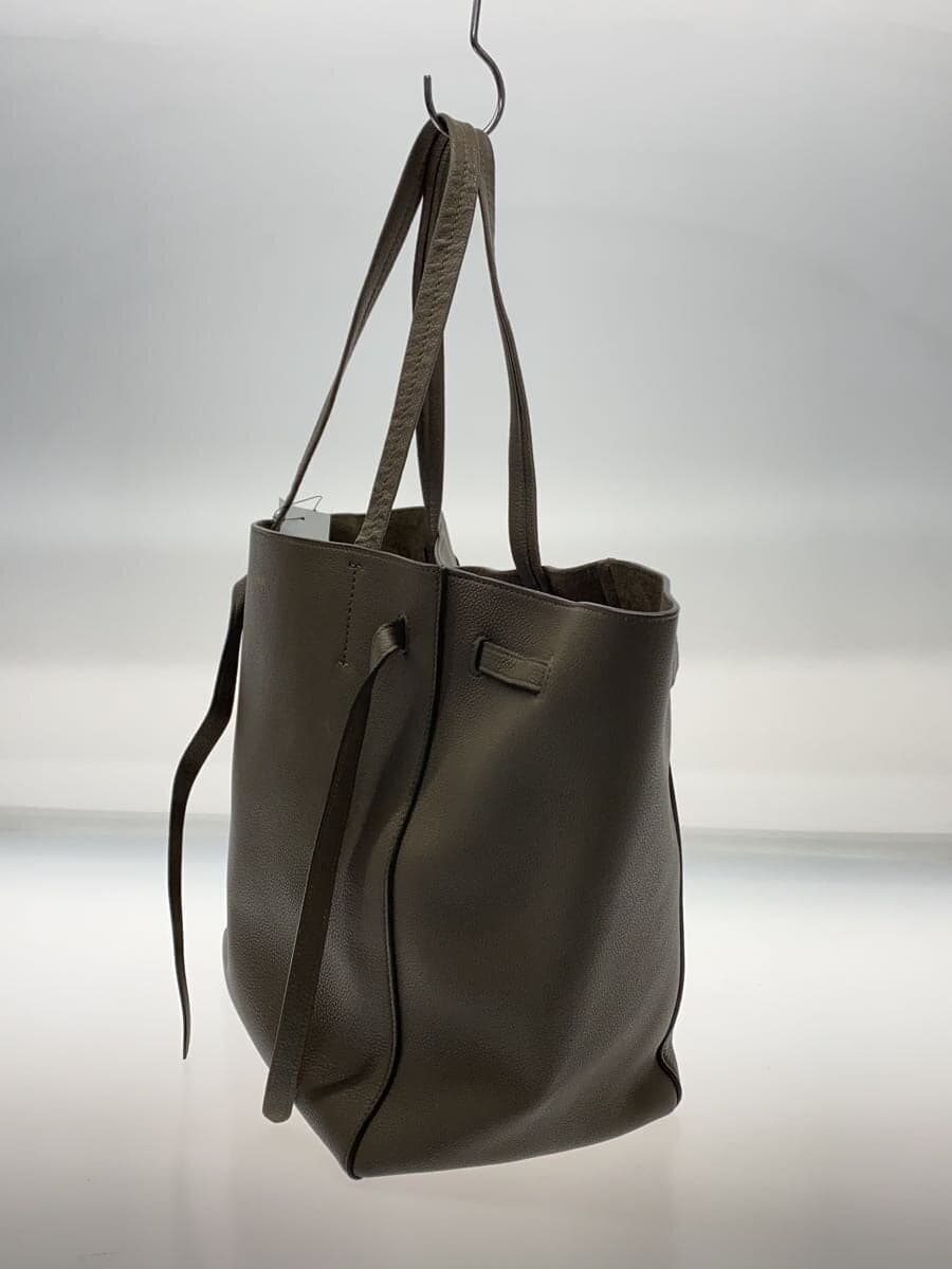 CELINE tote bag leather BEG 2