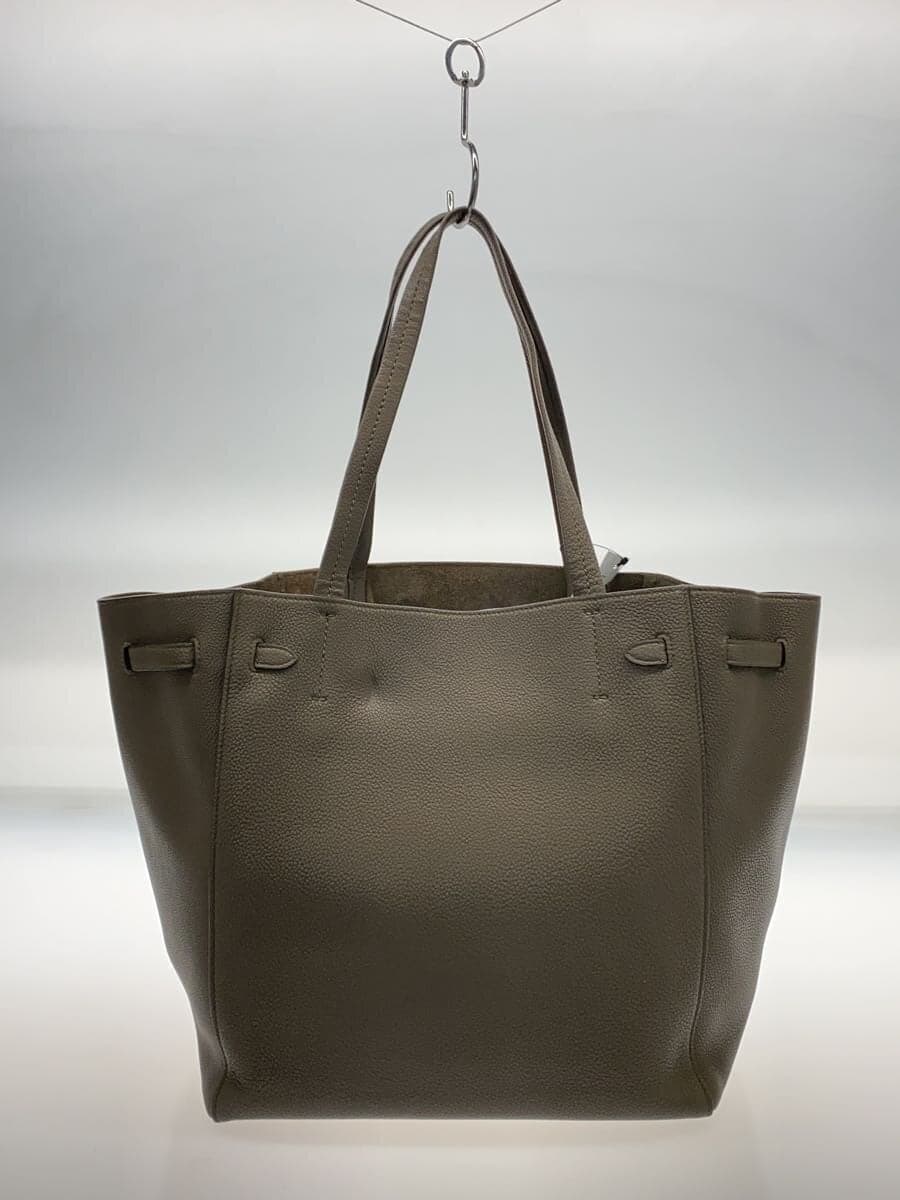 CELINE tote bag leather BEG 3