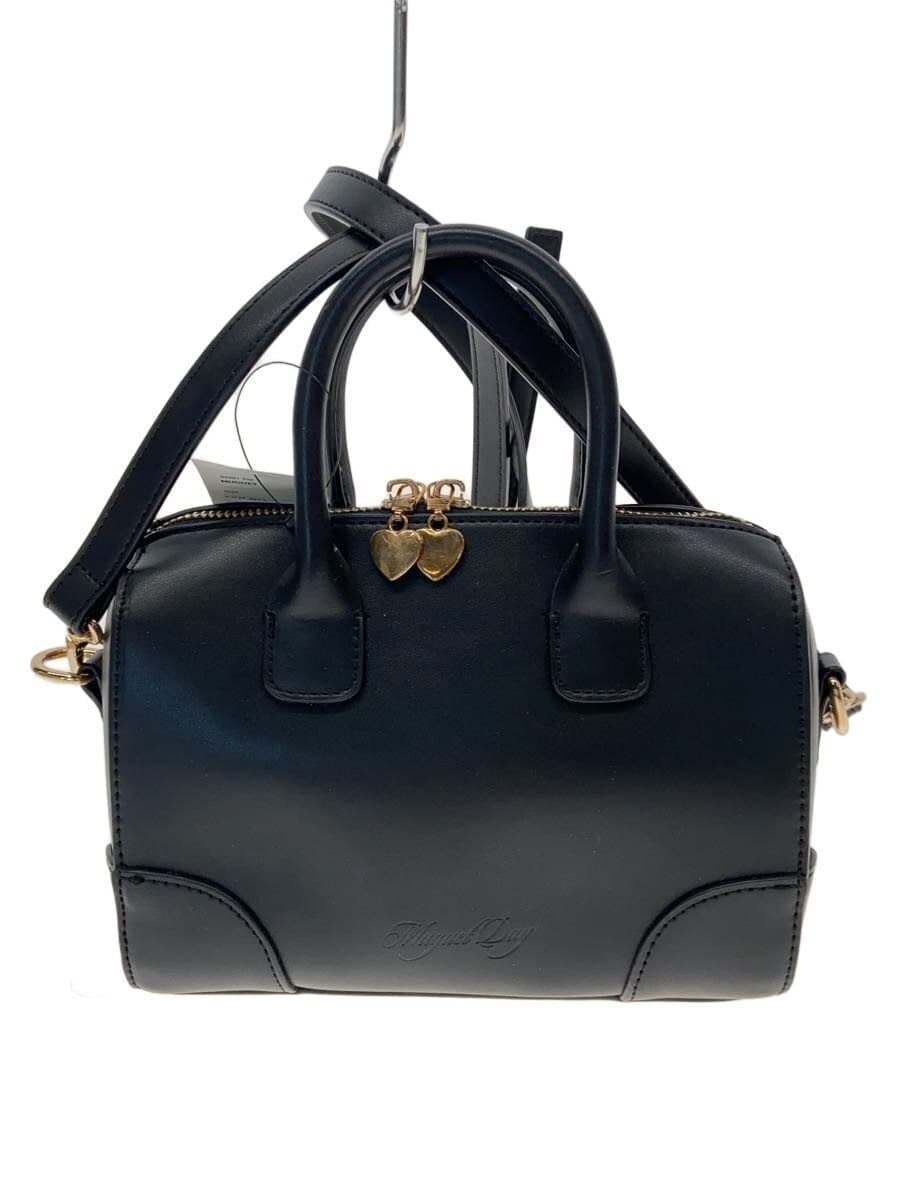 MUGUET Shoulder Bag Leather BLK Solid