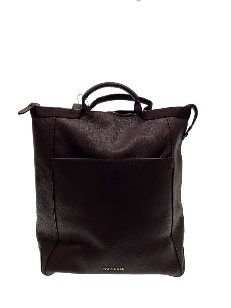 COLE HAAN Backpack Leather Burgundy U04937