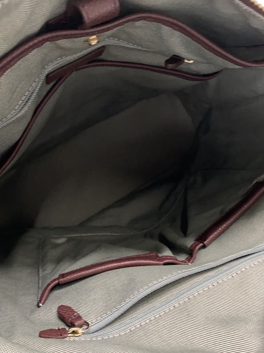 COLE HAAN Backpack Leather Burgundy U04937 6